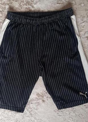 Шорты мужские штаны  спорт чёрн полоск 2xl1 фото