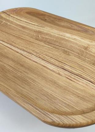 Столик для завтрака деревянный складной древесина дуб 50 см * 30 см, высота на ножках 21.5 см4 фото