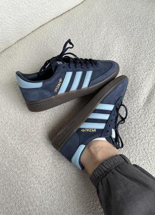 👟 кеди adidas spezial black/blue / наложка bs👟7 фото