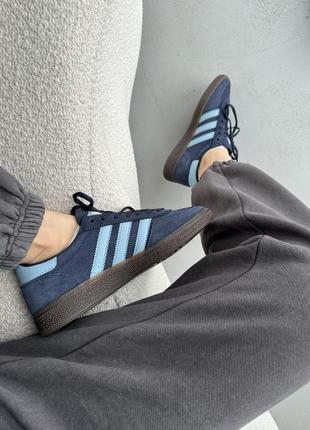 👟 кеди adidas spezial black/blue / наложка bs👟8 фото