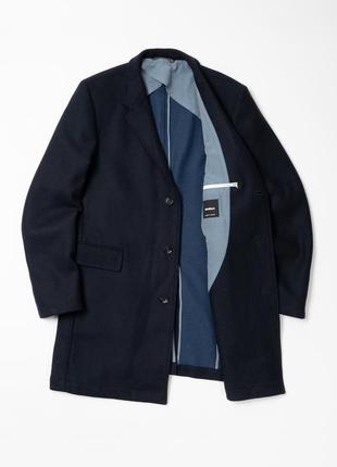 Strellson uptown navy coat чоловіче пальто6 фото