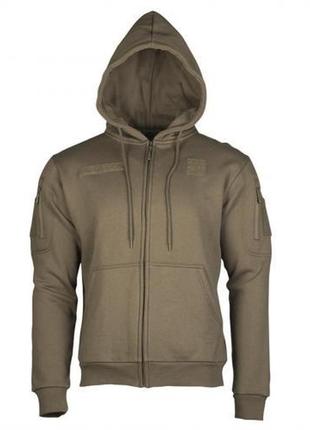 Реглан тактический с капюшоном на молнии "tactical hoodie" олива 11472012