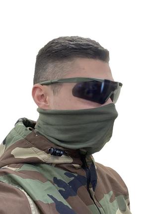 Защитные тактические солнцезащитные очки  .3 комплектов линз.  олива.толщина линз 3мм !3 фото