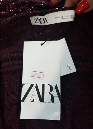 Роскошное платье zara - с - на с, м  - очень крутое - расшито пайетками и бисером9 фото