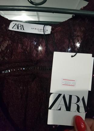 Роскошное платье zara - с - на с, м  - очень крутое - расшито пайетками и бисером10 фото