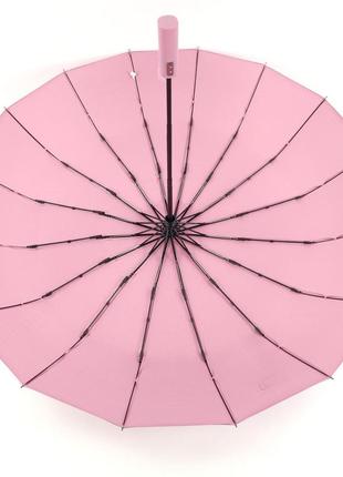 Жіноча парасолька автомат із системою антишторм на 16 спиць від toprain6 фото