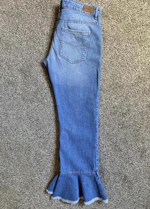 Джинсы 👖 мом джинсы denim 💯 % катон от zara джинсы кюлоты9 фото