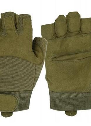 Тактичні рукавички без пальців mil-tec army fingerless gloves 12538501 розмір м