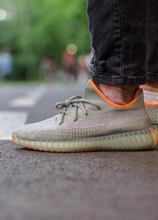 Жіночі кросівки adidas yeezy boost 350 v2 desert sage2 фото