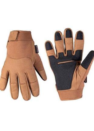 Перчатки армейские тактические зимние с мембраной mil-tec 12520819 койот army gloves winter thinsulate