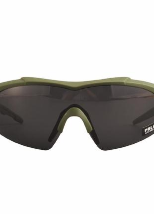 Тактические очки 5.11 aileron shield с 3 линзами олива оправа с поляризацией3 фото