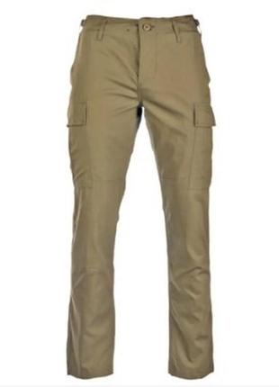 Армейские брюки mil-tec teesar ripstop bdu slim fit хаки 11853104