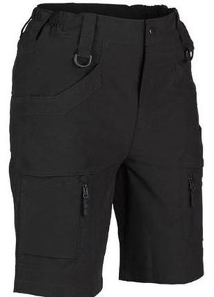 Шорты тактические черные elastic assault shorts mil-tec размер хl  (11404802)