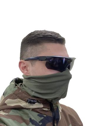 Защитные тактические солнцезащитные очки  .3 комплекта линз  daisy x10 black1 фото