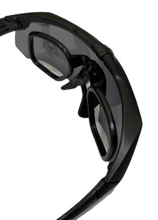 Защитные тактические солнцезащитные очки  .3 комплекта линз  daisy x10 black9 фото