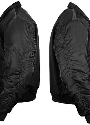 Тактическая куртка бомбер mil-tec cwu black размер 3xl 104045022 фото