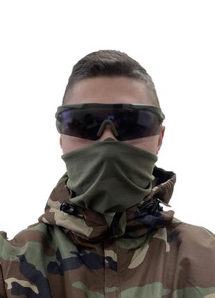 Защитные тактические армейские очки ess олива .3 комплектов линз.толщина линз 3 мм !2 фото