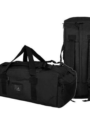 Сумка-рюкзак армійський mil-tec 13845002 combat duffle bag 75 l black1 фото