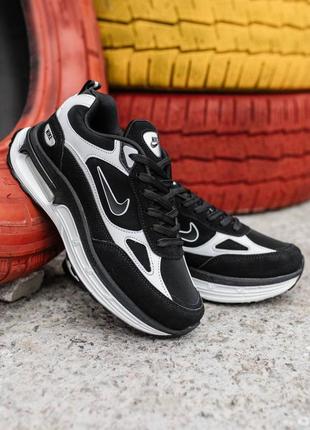 Демисезонные чёрные кроссовки nike air max демісезонні чорні кросівки nike air max