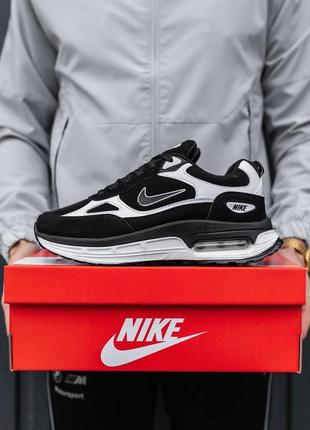 Демисезонные чёрные кроссовки nike air max демісезонні чорні кросівки nike air max9 фото