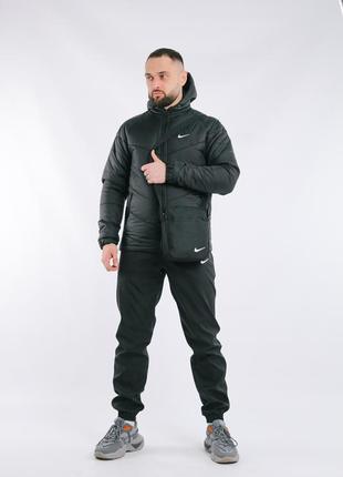 Комплект куртка nike + штани nike. барсетка nike у подарунок!2 фото