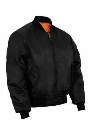Тактическая куртка mil-tec ma1 flight jacket (bomber) black 10402002-l