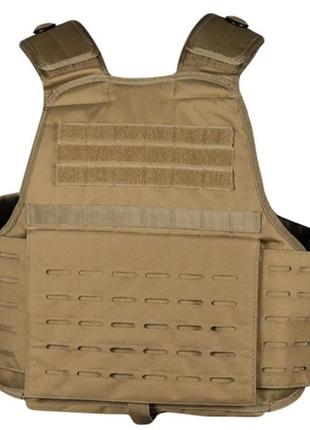 Тактичний жилет mil-tec laser cut carrier vest - coyote 13465105