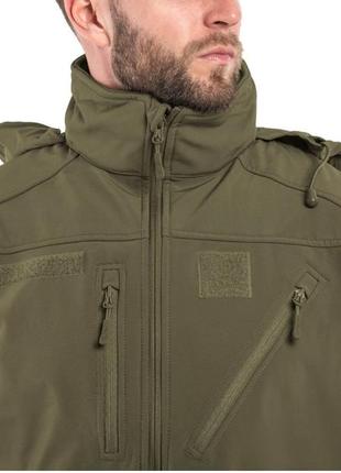 Тактична куртка mil-tec softshell jacket scu olive 10864012 - s8 фото
