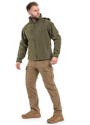 Тактична куртка mil-tec softshell jacket scu olive 10864012 - s2 фото