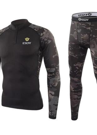 Термобелье мужское esdya173 dark camo l