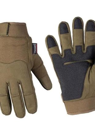 Перчатки армейские тактические зимние с мембраной mil-tec 12520801 олива army gloves winter thinsulate-2xl