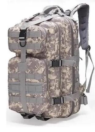 Тактический походный рюкзак на 35 л d3-ggl-206 серый пиксель