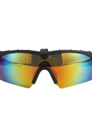 Защитные очки оakley-3.0 black, очки черные, с поляризацией8 фото