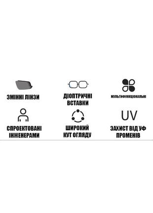 Защитные солнцезащитные спортивные очки rockbros 10132 белые .5 линз/ поляризация...