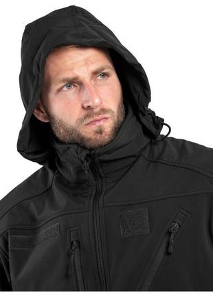 Тактична куртка mil-tec scu 14 softshell - black (10864002) - xl8 фото