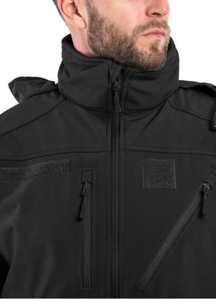 Тактична куртка mil-tec scu 14 softshell - black (10864002) - xl6 фото