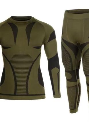 Термоактивна білизна mil-tec 4-way stretch performance olive 2xl-3xl