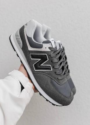 Демисезонные серые кроссовки new balance 574 демісезонні сірі кросівки new balance 574