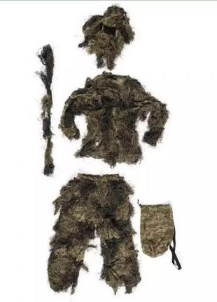 Маскировочный костюм кикимора ghillie mil-tec anti fire woodland 11961820-m/l4 фото