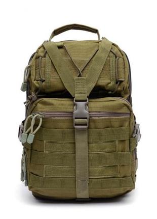 Тактическая сумка мужская на одно плечо 18 л олива d3-takt18l-2