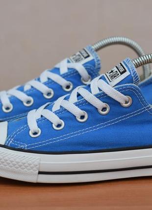 Голубые кеды, кроссовки converse all star, 36.5 размер. оригинал9 фото