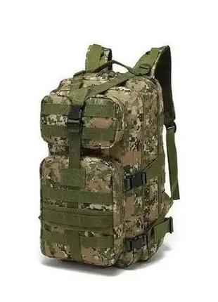Тактический походный рюкзак на 35 л d3-ggl-207 темный пиксель