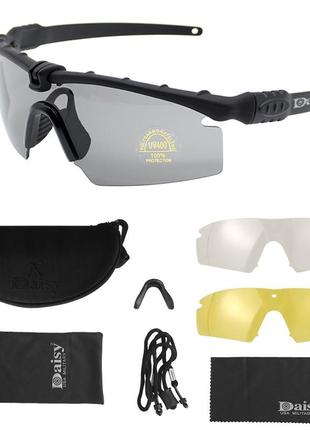 Тактические защитные очки daisy x11,очки,черные,с поляризацией1 фото