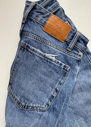 Стильні джинси bershka straight high waist3 фото