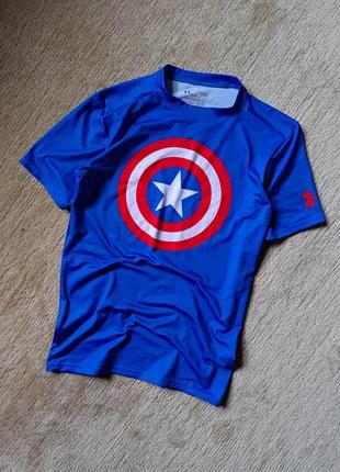 Термо футболка under armour alter ego marvel capitan america