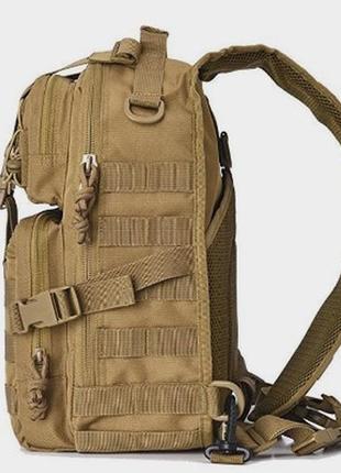 Тактическая сумка мужская на одно плечо 18 л койот d3-takt18l-32 фото