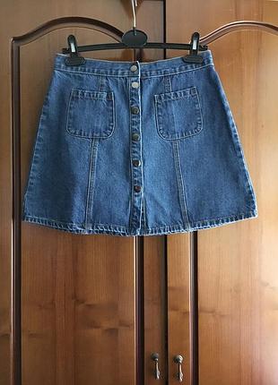 Коротка спідниця джинсова