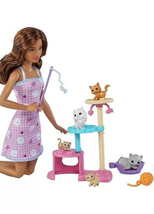 Игровой набор barbie с котятами.1 фото