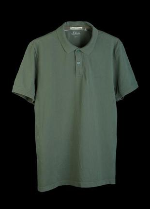 S.oliver рубашка поло с коротким рукавом. зелёная l-xl. ±15€