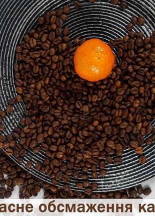 Кава в зернах темної обсмажки для в'язкого еспресо | 100 % робуста індонезія ява барон свіжообсмажений 1 кг
